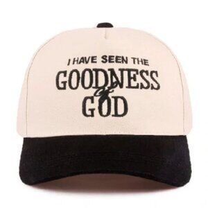 Two-Tone Inspirational Women's Cap NWT (unisex) adjustable Cream/Black